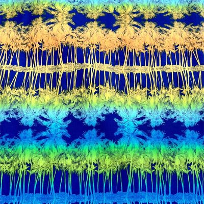 90 Polyester 10 Spandex Fabric Printed Four Sided Stretch Beach Pants Fabric