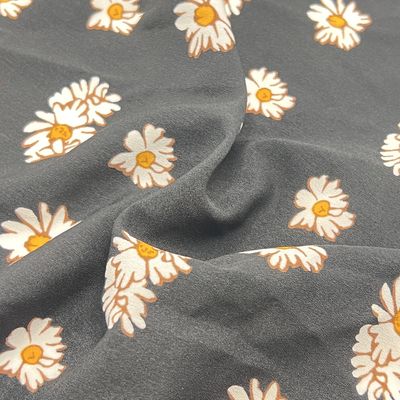 100% Polyester 50D 68Dx50D 68D Composite Silk Linen Printed Dress Fabric