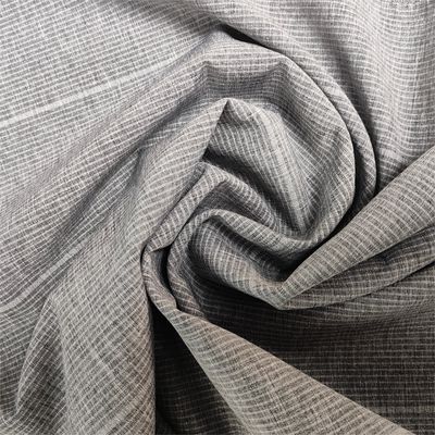 50D Polyester Pants Fabric 50D Cation 40D Spandex Cation Horizontal Stripe Four Sided Elastic