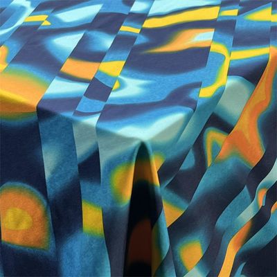 100D 145gsm Plain Weave Fabric Four Sided Stretch Beach Pants Digital Printed Fabric