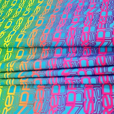 90 Polyester 10 Spandex Fabric Printed Four Sided Stretch Beach Pants Fabric