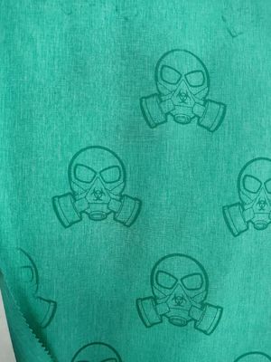 100% Polyester Suede Peach Skin Fabric For Water Exposed Floral Beach Pants