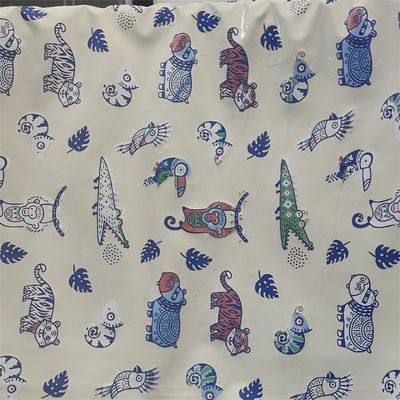 92% Polyester 8% Spandex 165gsm Printed Elastic Waterproof Fabric Water Changed Color