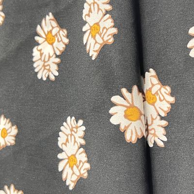 100% Polyester 50D 68Dx50D 68D Composite Silk Linen Printed Dress Fabric