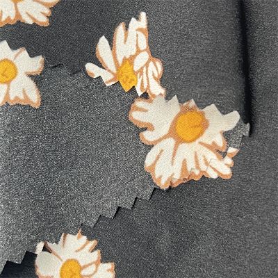 100% Polyester 50D 68Dx50D 68D Composite Silk Linen Printed Dress Fabric