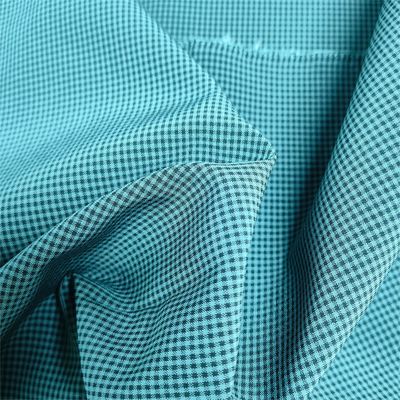 100D 140gsm Cationic Small Grid Four Sided Elastic Beach Pants Windbreaker Fabric