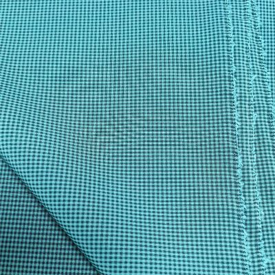 100D 140gsm Cationic Small Grid Four Sided Elastic Beach Pants Windbreaker Fabric