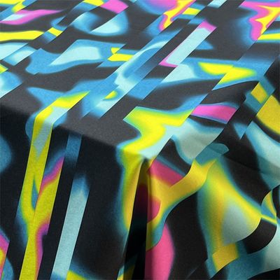 100D 145gsm Plain Weave Fabric Four Sided Stretch Beach Pants Digital Printed Fabric